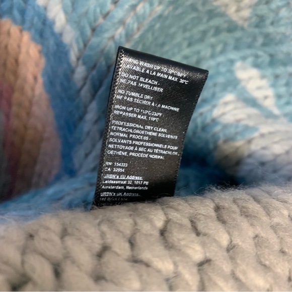 Anthropologie Elora Knit Tassel Kimono Poncho Wrap Chunky Cable Knit - Picture 12 of 16